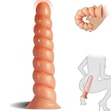 fake plug spirale 【Verspieltes gewundenes Design】 - Mit seinem einzigartigen Spiral-Design sorgt dieser Anal Dildo für eine sanfte und doch aufregende Penetration, die Ihre Sinne in Ekstase versetzen wird.Durch die schrittweise zunehmende Größe des Analplug können Sie das Vergnügen in Ihrem eigenen Tempo steigern und neue Empfindungen entdecken.
