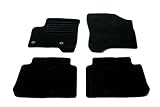 Farbe: schwarz Auto Fußmatten Velours Set 4-teilig passgenau, schwarz