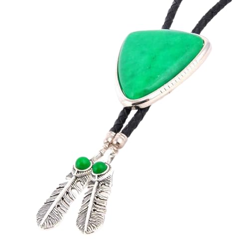 Collier bolo américain à porter au quotidien avec pendentif corde et plume