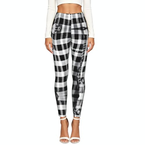 Leggings de compresión suave con estampado geométrico de alta densidad 2