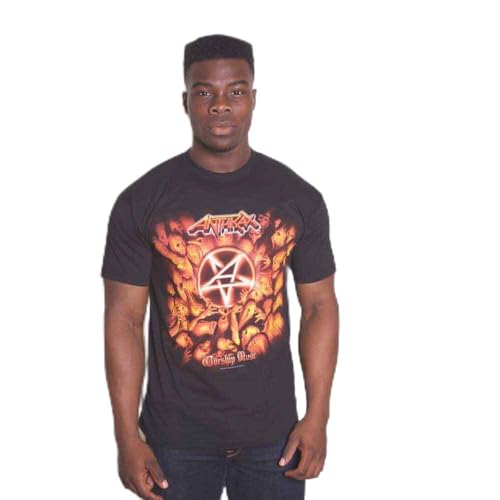 Anthrax Worship Music Official Tee T-Shirt Mens Unisex (X-Large) Black