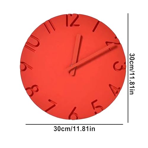 Horloge murale pour le bureau : lisibilité et texture ciment sans bruit