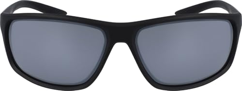 NIKE Adrenaline EV1112 Sport Sonnenbrille Running Training Lifestyle Sunglasses, Mt Black/Volt/Grey W/Silv, One Size