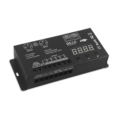 Driver variateur LED 5CH 10A Max 1200W pour éclairage architectural