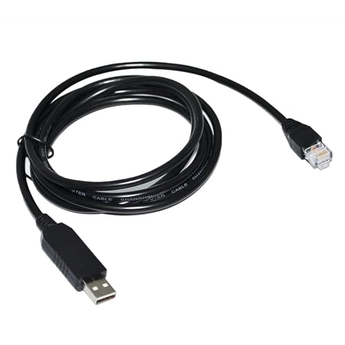 GKJHTED FT232RL RS485 USB to RJ45 CONVERTER MASTER/HOST SLAVE COMPUTER SERIAL COMMUNICATION CABLE for PC to PLC PROGRAMMING KABLE(1.8M,RJ45 P4-B P5-A)