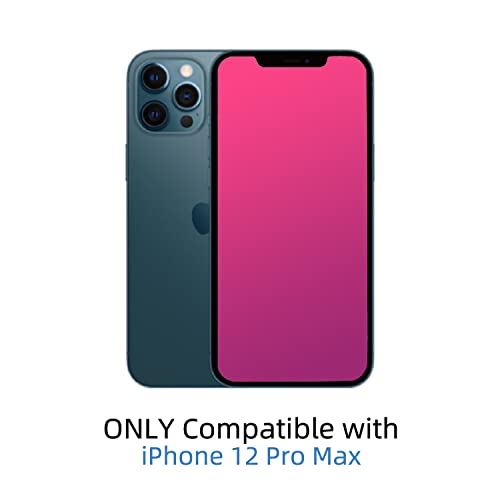 Egkimba Privacy Screen Protector Compatible With Iphone 12 Pro Max, 6.7 Inch Gradient Colorful Electroplated Anti-Spy Anti-Blue Light Easy Installation Tempered Glass #TOP2