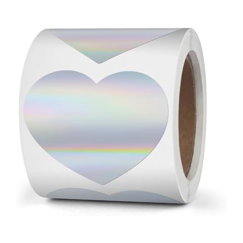 YIKIADA Étiquettes thermiques en cœur Cover