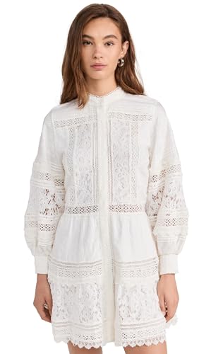 cailin tunic tiered mini dress alice + olivia Women's Cailin Tunic Tiered Midi Dress, Off White, L at  Amazon Women's Clothing store