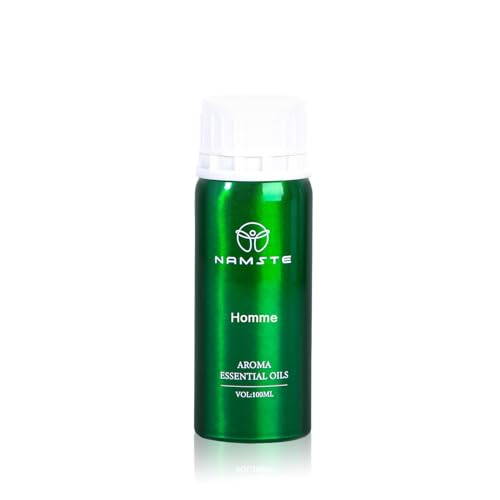 Namste Men 3.38 Fl Oz Essential Oil, Essential Oils for Diffusers for Home - Lavender,Vetiver,Sage, Cocoa, Leather Scent,Long-Lasting Aromatherapy for Spa, Office & Home Humidifiers