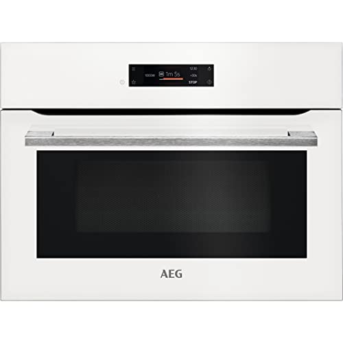 AEG KMK721880W Microondas Integrable de 1000W y Grill 1200W de potencia, Programa descongelar, 3 Funciones Programadas, Display Excite (TFT táctil) Blanco, 42 Litros