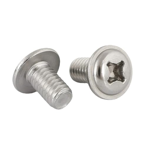 5 個 M3 M4 M5 304 ステンレススチール 丸頭ワッシャー クロスボルト コンピューター用 大型ヘッド 小型ネジ(M2.5x10-20Pcs)
