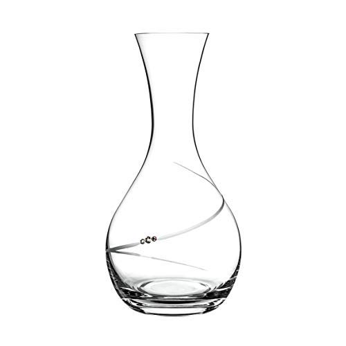 DIAMANTE Swarovski wijnkaraf 'Silhouette' - Hand gesneden kristallen karaf voor wijn of water verfraaid met Swarovski… - Afbeelding 4