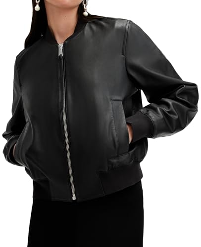 Women's Orten Leather Bomber Jacket3