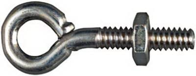 Image of 2160BC 3 /16 inch X 1-1 /2 inch Eye Bolt W /Nut - Zinc Plated