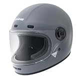 コミネ(KOMINE) バイク用HK-190 ネオレトロフルフェイスヘルメット Basalt Grey XL