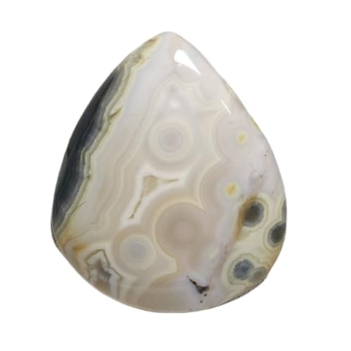 Cabochon jaspe océan poire GH_NAT_02315 pierre fine polie haut de gamme pour pendentif unique