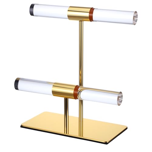 Limbeuuu Display Stand Acrylic Jewelry Towers - Stainless Steel Long