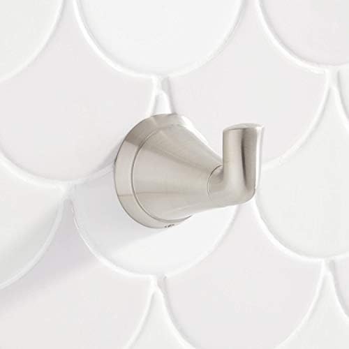 Signature Hardware 446800 Provincetown Single Robe Hook - Brushed Nickel