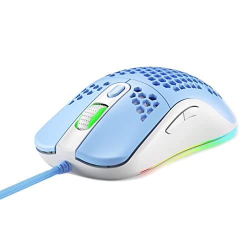 Clearful 2 Pcs Souris de Jeu à 7 Boutons | Souris de Jeu Filaire Carven,Souris de Jeu 16000 DPI 50G Accélération 1000Hz Taux d'interrogation élevé 400IPS Détection de Mouvement Haute Vitesse