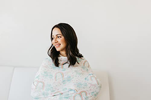 Image of Copper Pearl Nursing Cover for Breastfeeding - Multi-Use Baby Car Seat Canopy, Stroller Shade & Breast Feeding Wrap for Women, Stretchy Breathable Carseat Shawl for Boy or Girl, Whimsy