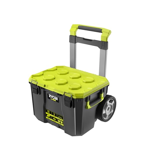 RYOBI - Boîte à Outils Mobile LINK - RSL201 - Coffre Sur Roues, Étanche IP65, Rangement Modulaire Empilable