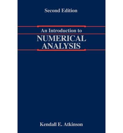 An Introduction to Numerical Analysis 0471500232 Book Cover