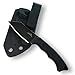 Messe mit günstig Kaufen-SK Wild Ones® Neck Knife Messer - Outdoor Neckknife Survival - Gürtelclip Messer feststehende Klinge - Gürtelmesser mit G10 Griff - EDC Messer Outdoor Messer - Sheepfoot - 420 HC Edelstahl Heidrun
