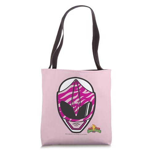 Bolso tipo tote de Power Rangers, Ranger Rosa con cara grande miniatura 1