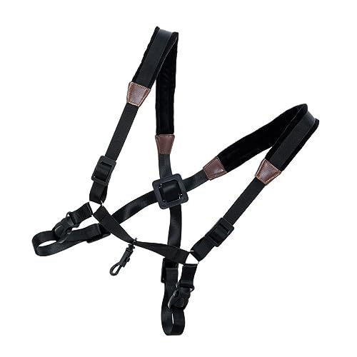 VANZACK Saxophone Harness Trimmer Shoulder Sax Strap Black Harness Saxophone Accessories Comfortable and Practical
