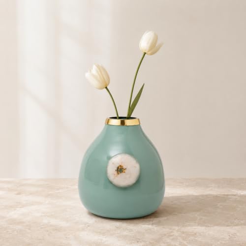 Image of Urban Born Vases For Living Room Corner |Big Vases For Elegant Home Decoration |Home Decor Flower Vase Iron |Fresh or artificial Metal Flower Vase Stand For Dining Table, Bedroom, Office, Wedding Gift