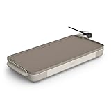 bella 10' x 20' Electric Griddle with EverGood™ Ceramic Nonstick Coating, Removable Temperature Probe, Dishwasher-Safe Drip Tray & Cool Touch Handles, Cook up to 10 Eggs, 1500 Watt, Oatmilk