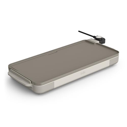 bella 10' x 20' Electric Griddle with EverGood™ Ceramic Nonstick Coating, Removable Temperature...