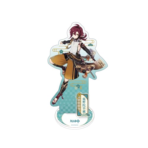 Présentoir Shikanoin Heizou Inazuma City idéal sur un bureau de gaming