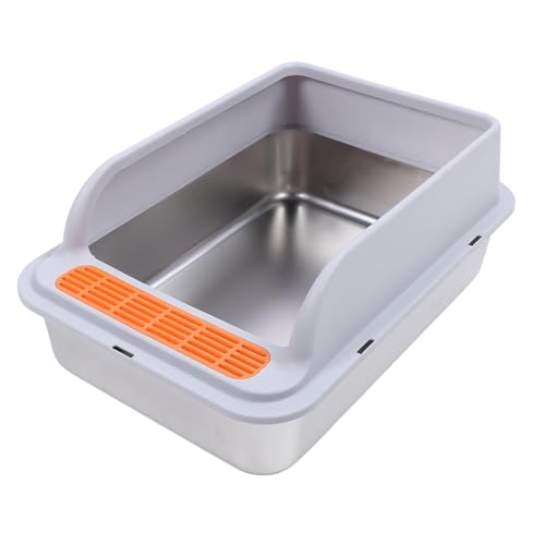 Bac à litière de chat extra grande capacité open top pour intérieur propre - 4