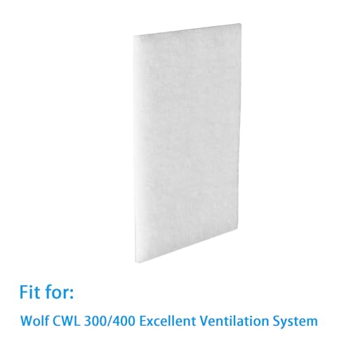 15 Stück Filter Luftfilter für Wolf CWL 300/400 Excellent Lüftungsanlage, 522 x 184 mm Lüfter Staubfilter Filterset G4, Badlüfter Luftfilter Ersatzfilter (Nr.1669013)