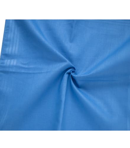 Image of 3-Pk Mens Cotton White Pocket Square with Color Border(10 Colors)