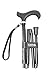 Produktbild KMINA PRO - Gehstock Klappbar, Gehstock Damen Höhenverstellbar, Gehstock Herren Elegant, Spazierstock Herren Schwarz, Gehstock Faltbar, Spazierstock Damen, Gehstock Aluminium
