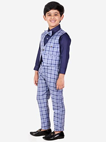 Image of Pro-Ethic Style Developer Boy's Cotton 3 Piece Suit for Boys | Kids Wear Suit Set Coat, Pant, & Shirt (S-124)