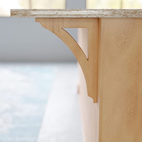 Ekena Millwork Bktw01X08X12Thro Large Thorton Wood Wood Brackets, 1 3/4"W X 8 1/2"D X 12"H , Red Oak #TOP4