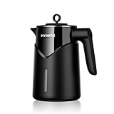 Piyddye Wasserkocher Edelstahl - 2200W Schnellaufheizender Elektrischer Wasserkocher, Automatischer Stromausfall, Trockengehschutz, 100% BPA-Frei, Kein Kunststoffkontakt, Leise, 1,7 Liter für Zuhause
