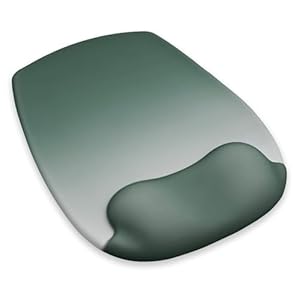 Alfombrilla de mouse ergonómica con reposamuñecas, alfombrilla de mouse de gel con soporte para la muñeca, tela de licra de alta calidad, base de poliuretano antideslizante, ideal para computadora