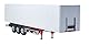 Carson 500907792 1:14 3-Achs Kofferauflieger Ver.III weiß - RC-Truck, Ersatzteile, Tuningteile, Zubehör, Modellbau, Maßstab 1:14, Truck Anhänger