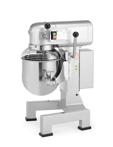 HENDI Mezclador planetario, batidora amasadora, 3 velocidades, con accesorios, 20 L, 230 V, 1100 W, 490x580x(h)780 mm, hierro fundido, acero inoxidable, plástico HENDI Mezclador planetario, batidora amasadora, 3 velocidades, con accesorios, 20 L, 230 V, 1100 W, 490x580x(h)780 mm, hierro fundido, acero inoxidable, plástico