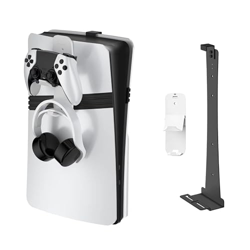 Image of New World Wall Mount stand for PS5 Slim /Pro, Fat , Accessories For PS5 ,Wall Mount Stand Bracket for All PS5 Model Disc and Digital Edition( PS5 Console not included)