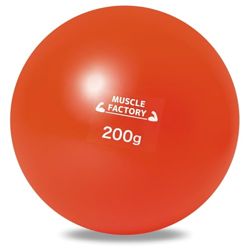 MUSCLE FACTORY トレーニング ボール 野球 練習用 ボール ウエイトボール ソフトボール バッティング 練習 サンドボール プアボール メディシンボール 体幹 強化 瞬発力 筋トレ リハビリ スポーツ 200g (単品)