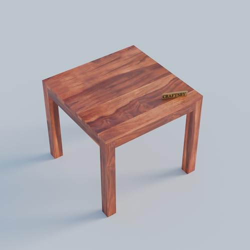 Image of Solid Sheesham Wood 3 Seater Dining Table | Three Seater Dinner Table with 2 Cushions Chairs & 1 Bench | Dinning Table Set 3 Seater for Living Room | Grey Cushions | Honey Finish