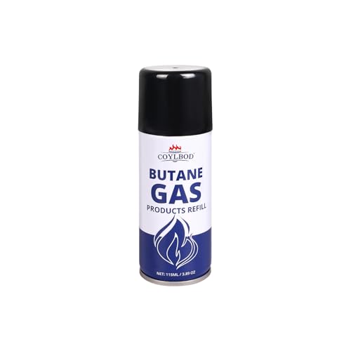 CoYlBod Butane Refill, Premium Butane Fuel 115 ml, 99.99% Pure Butane Lighter Refill for Torch Lighter(1 Can)