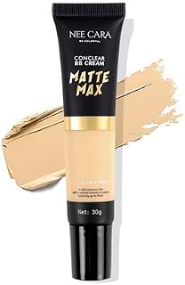 NEE CARA Matte Max Concealer BB Cream | Full Coverage Liquid Foundation | Lightweight, Oil Control & Long-Lasting Makeup |... Price In India