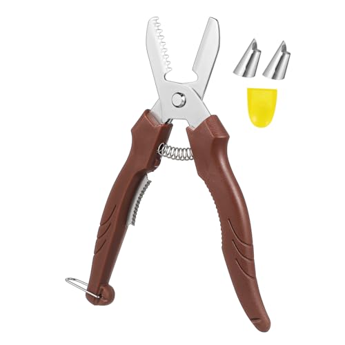 MUELODSIC ステンレス製板栗開口剪 栗皮むき器付き 指保護カバー付き 多機能クルミ割りツール コンパクト持ち運び便利