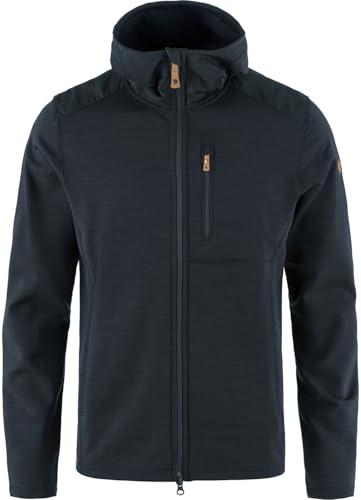 Image of Fjallraven Keb Fleece Men's Hooded Jacket - Insulated Fleece, Breathable Warmth, Durable Construction - Hiking, Trekking
